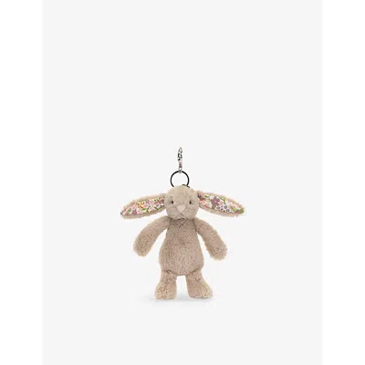 Jellycat Womens Blossom Bunny 'petal' Bag Charm 18cm In Brown