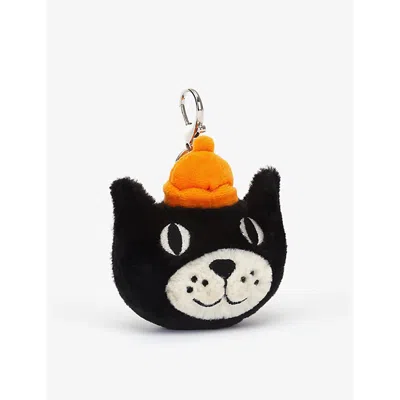 Jellycat Womens  25th Anniversary Woven Bag Charm 13cm In Black