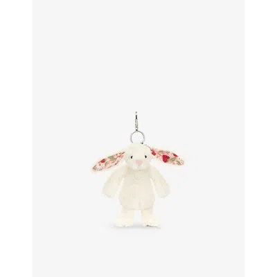 Jellycat Womens Blossom Bunny 'berry' Bag Charm 18cm In White