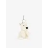 JELLYCAT WOMENS MULTI MUNRO SCOT DOG SOFT BAG CHARM