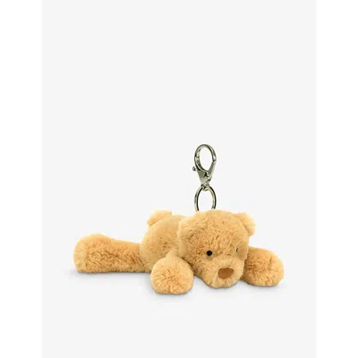 Jellycat Womens  Smudge Bear Soft Bag Charm 13cm In Brown
