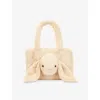 Jellycat Womens  Smudge Rabbit Soft Woven Tote Bag 36cm