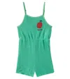 Jellymallow Apple Cotton-blend Playsuit In Green