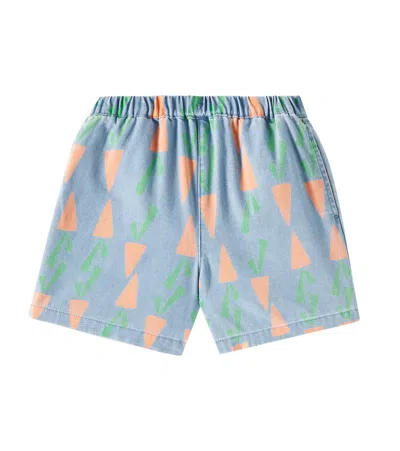 Jellymallow Kids' Carrot Denim Shorts In Blue