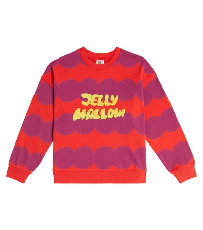 Jellymallow Kids' Dot Cotton Jersey Sweatshirt In Multicoloured