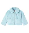 Jellymallow Faux Fur Jacket In Blue