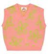 Jellymallow Bedruckter Pullunder Aus Baumwolle In Pink