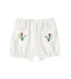 Jellymallow Flower Shorts In Neutrals
