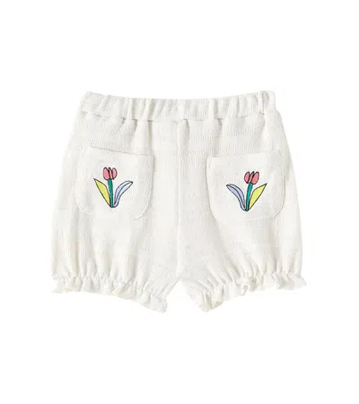 Jellymallow Kids' Flower Shorts In Neutrals