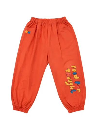 Jellymallow Kids' Food For Thought Trousers In Orange