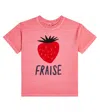 Jellymallow Bedrucktes T-shirt Fraise Aus Baumwolle In Pink