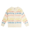 JELLYMALLOW FRUIT INTARSIA COTTON CARDIGAN