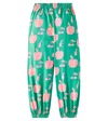 Jellymallow Fruits Cotton Sweatpants In Green