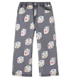 Jellymallow Heart Diced Printed Jeans In Blue