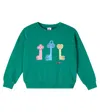 Jellymallow Keys Cotton Jersey Sweatshirt In Green