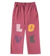 JELLYMALLOW LOVE PRINTED COTTON PANTS