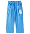 Jellymallow Milk Cotton Straight Pants In Blue