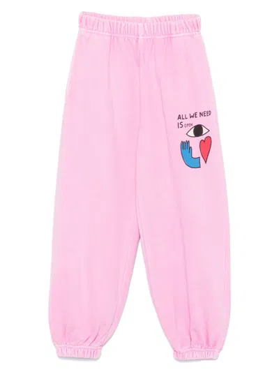 Jellymallow Kids' Object Track Pants In Pink