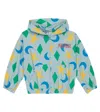 Jellymallow Bedruckter Hoodie Aus Baumwolle In Sky Blue