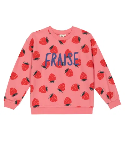 Jellymallow Kids' Bedrucktes Sweatshirt Aus Baumwolle In Pink