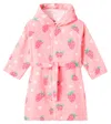 Jellymallow Strawberry Printed Cotton-blend Terry Robe