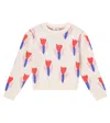 Jellymallow Tulip Cotton-blend Sweater In White