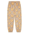 Jellymallow Watch Printed Cotton Sweatpants In Grey
