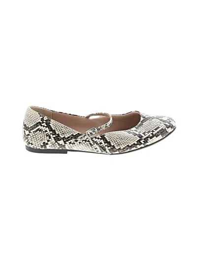 Pre-owned Jellypop Flats In Ivory