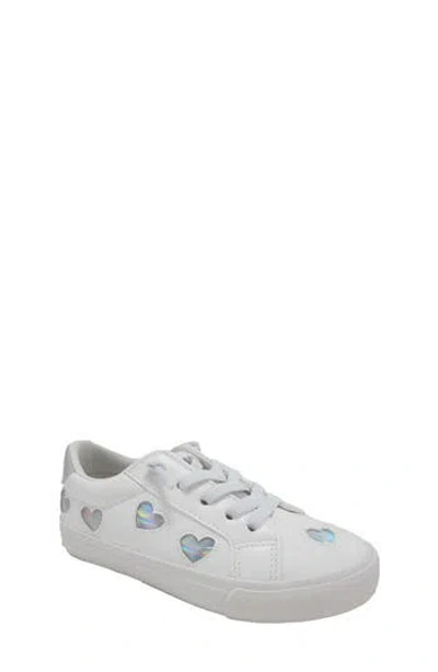 Jellypop Kids' Heartland Sneaker In White/silver
