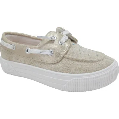 Jellypop Kids' Jessa Boat Sneaker In Gold