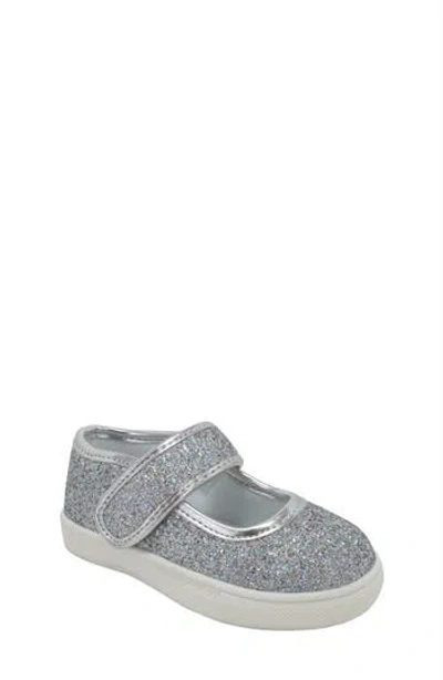 Jellypop Kids' Lil' Dandi Mary Jane Flat In Silver