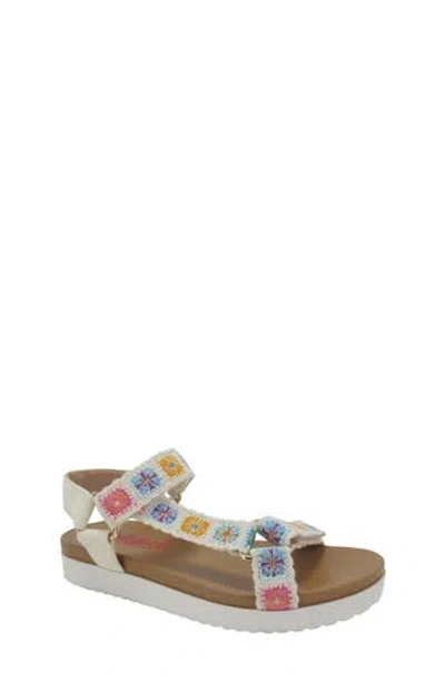 Jellypop Kids' Loressa Granny Square Sandal In Natural Multi