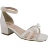 JELLYPOP JELLYPOP KIDS' ZENDAH METALLIC BLOCK HEEL SANDAL