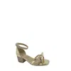 Jellypop Kids' Zendah Metallic Block Heel Sandal In Gold