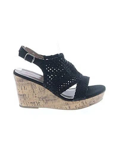 Pre-owned Jellypop Wedges In Black