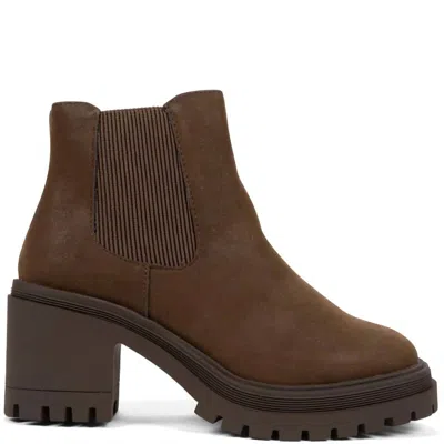 Jellypop Women's Fiona Ankle Boots In Dark Brown