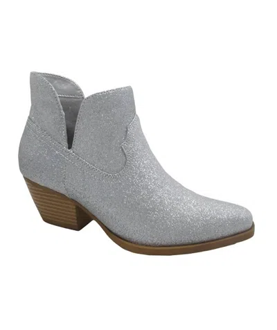 Jellypop Women's Shelby Ankle Boots In Silver Glitter