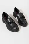 Jellypop Women's Una Chunky Chain Loafer In Black In Black