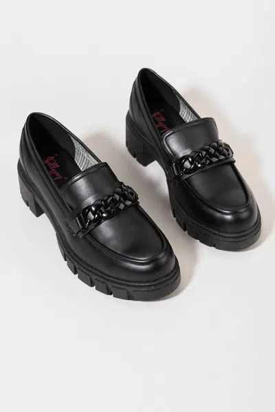 Jellypop Women's Una Chunky Chain Loafer In Black