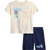 Jem Kids' Bluey Mesh Pocket T-shirt & Shorts Set In Blue