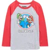 Jem Kids' Super Mario™ Here We Go Graphic Baseball T-shirt In Red