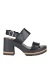 Jemi Woman Sandals Black Size 5 Leather