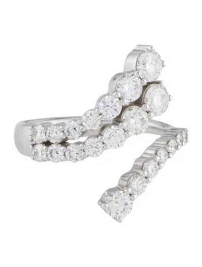 Pre-owned Jemma Wynne 18k 1.35ctw Diamond Connexion Bypass Band In Multi
