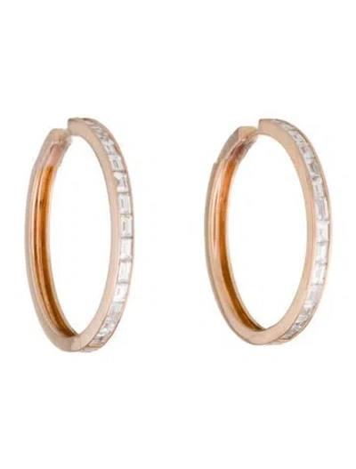 Pre-owned Jemma Wynne 18k 2.05ctw Diamond Prive Luxe Hoop Earrings In Multi