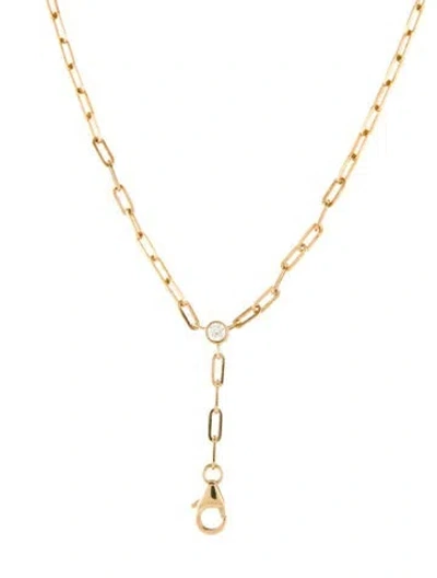 Pre-owned Jemma Wynne 18k Diamond Chain Lavalier Necklace, 18", 18" In Multi