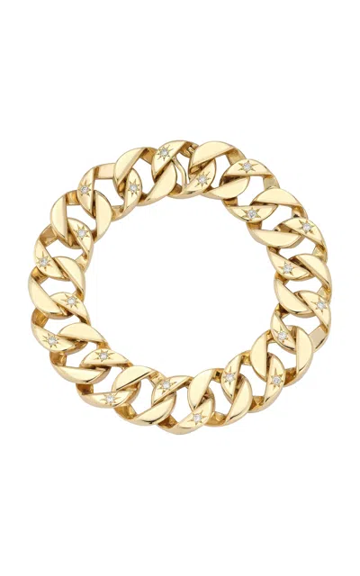 Jemma Wynne 18k Yellow Gold Anniversary Curb Link Bracelet