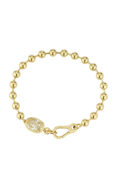 Jemma Wynne 18k Yellow Gold Connexion Canary Diamond "toi Et Moi" Bracelet