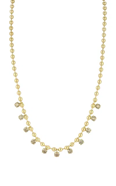 Jemma Wynne 18k Yellow Gold Connexion Champagne Diamond Fringe Necklace