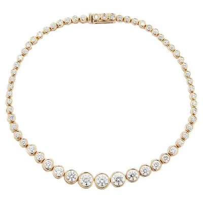 Pre-owned Jemma Wynne Prive Luxe Large Diamond Tennis Bracelet In Multi