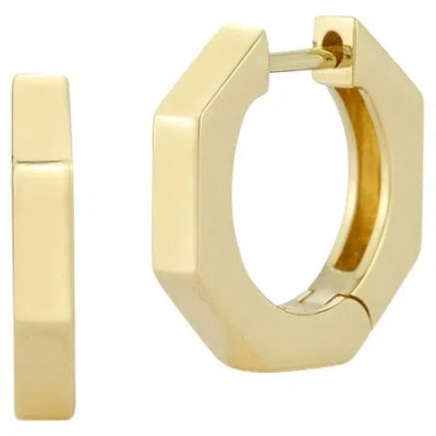 Pre-owned Jemma Wynne Thin Gold Huggies In Multi